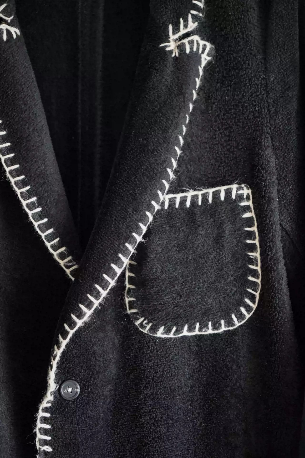 Yohji Yamamoto Yohji Yamamoto 12aw Hand-stitched Wool With Bright Thread B Size US M / EU 48-50 / 2 - 3 Thumbnail