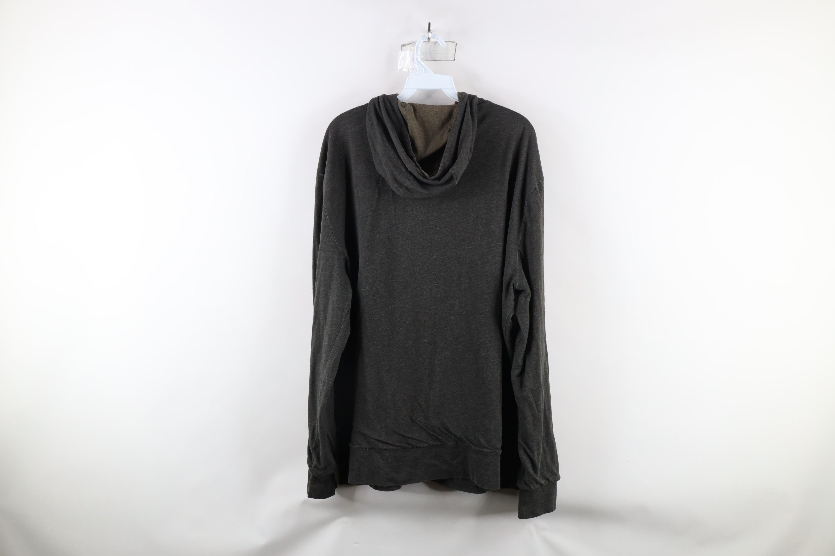 John Varvatos × Vintage John Varvatos USA Blank Jersey Knit Full Zip Hoodie Gray Size US XXL / EU 58 / 5 - 11 Thumbnail