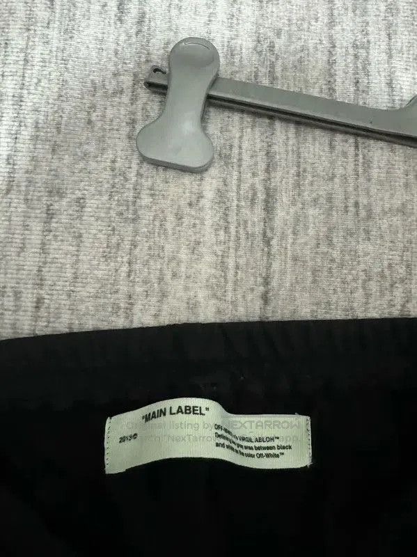 Off-White Off-White Black Cotton Logo Casual Pants . Size US 26 / EU 42 - 3 Thumbnail