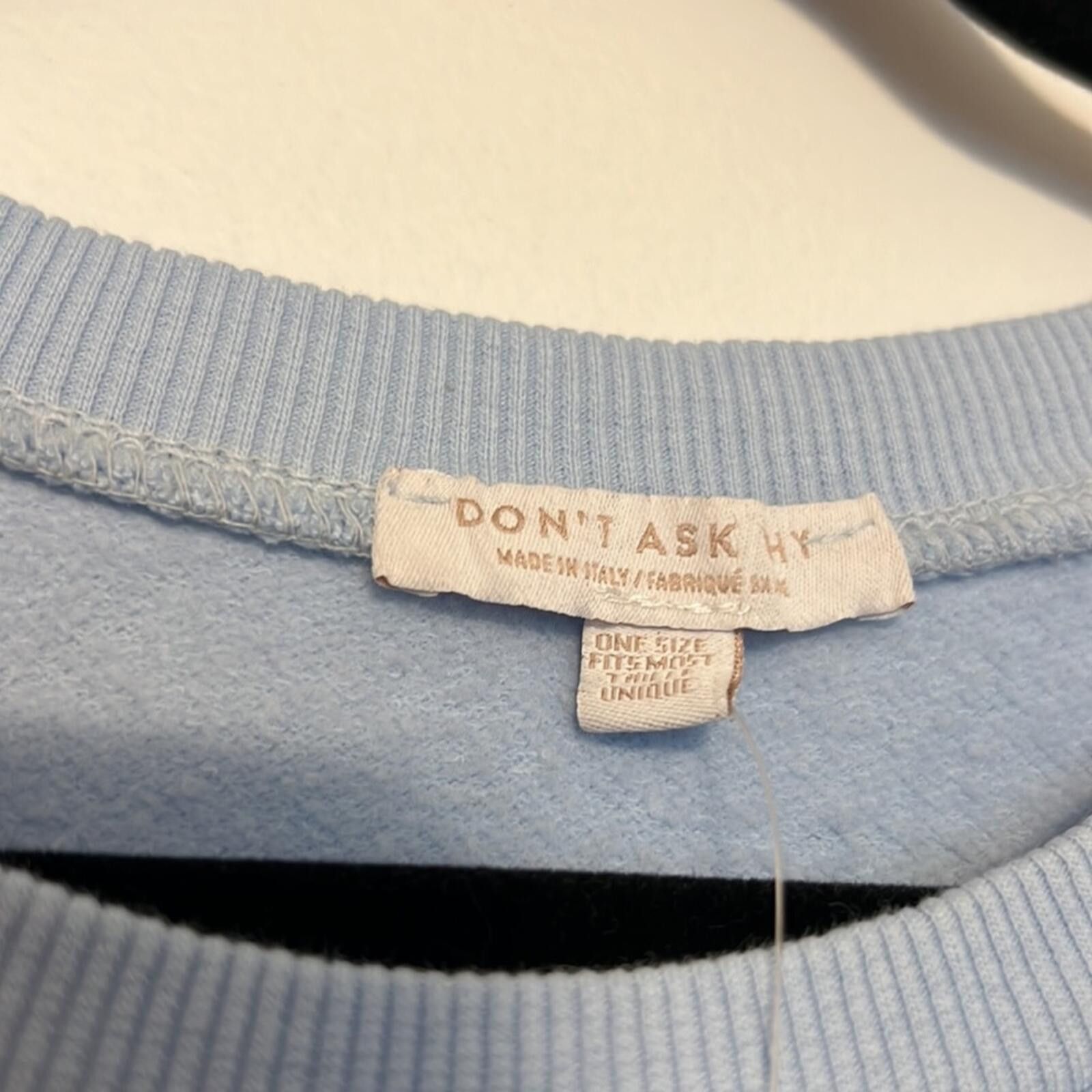 Other Aerie Don’t Ask Why Distressed Cropped Sweatshirt Size ONE SIZE - 5 Thumbnail