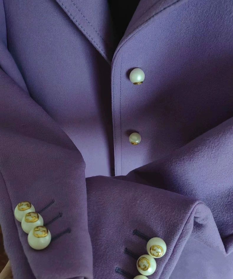 Gucci Gucci Size 38 Taro purple pearl button coat 2502-Nextarrow Size US S / EU 44-46 / 1 - 3 Thumbnail