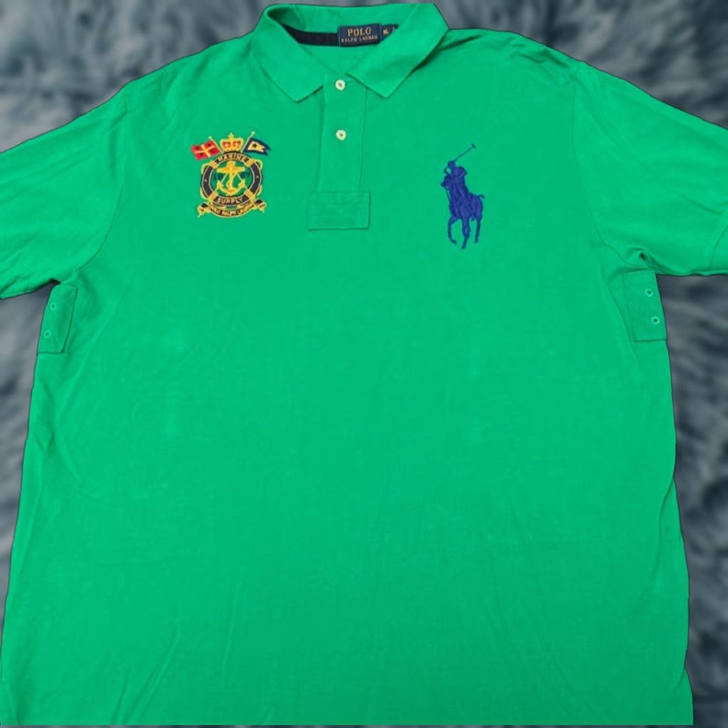 VINTAGE Polo Ralph Lauren Big Pony Men's Polo Shirt Collared XL