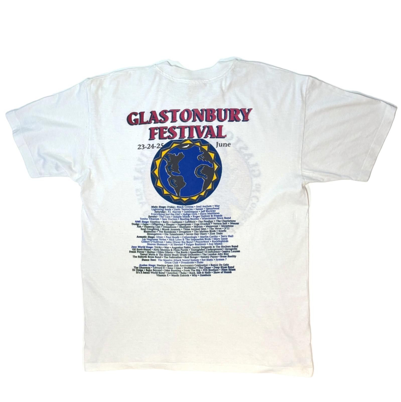 Other Vintage Glastonbury 1995 '25th Anniversary' T-Shirt Size US XL / EU 56 / 4 - 2 Thumbnail