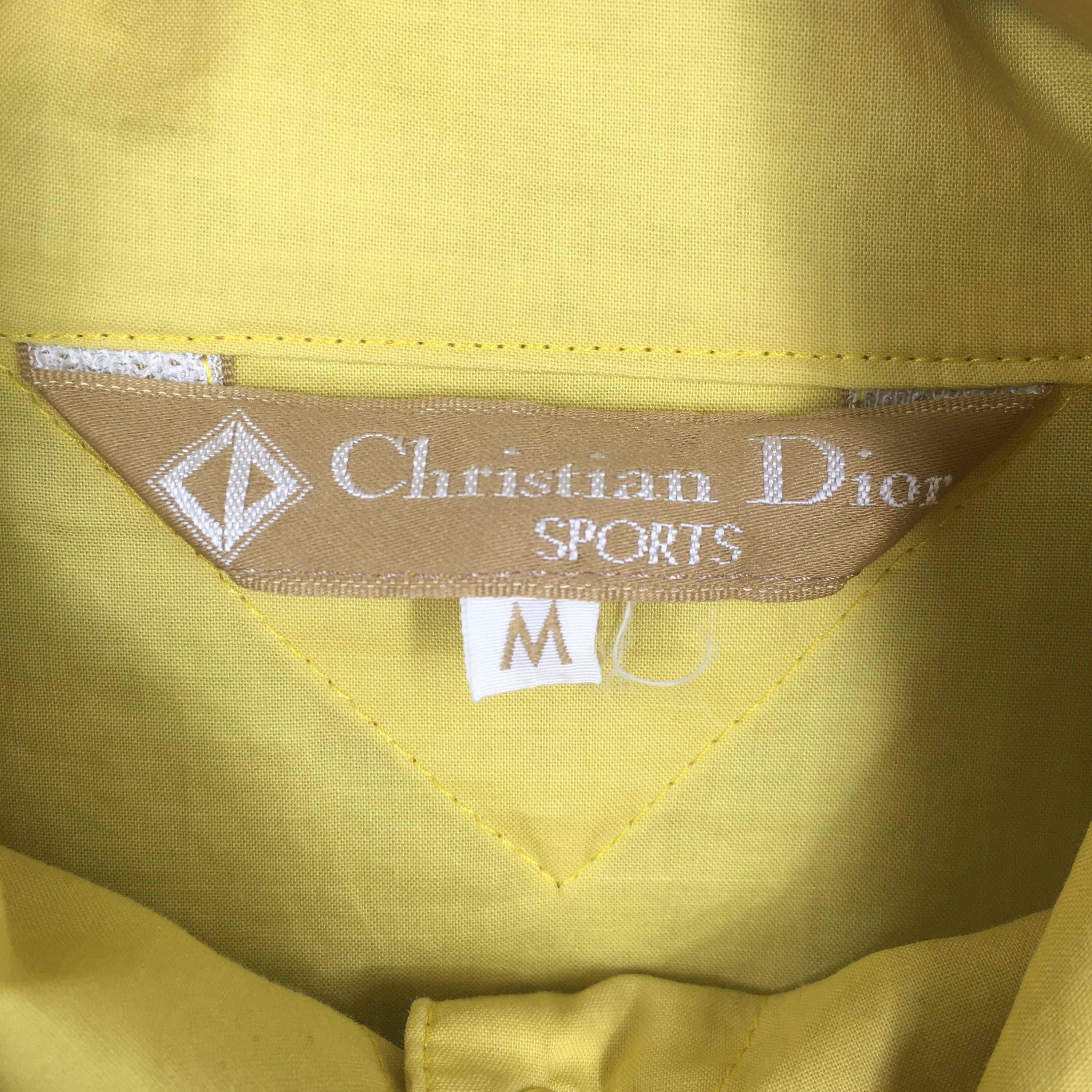 Christian Dior Monsieur × Designer Vintage Christian Dior Paris Yellow Jacket Medium Size M / US 6-8 / IT 42-44 - 5 Thumbnail
