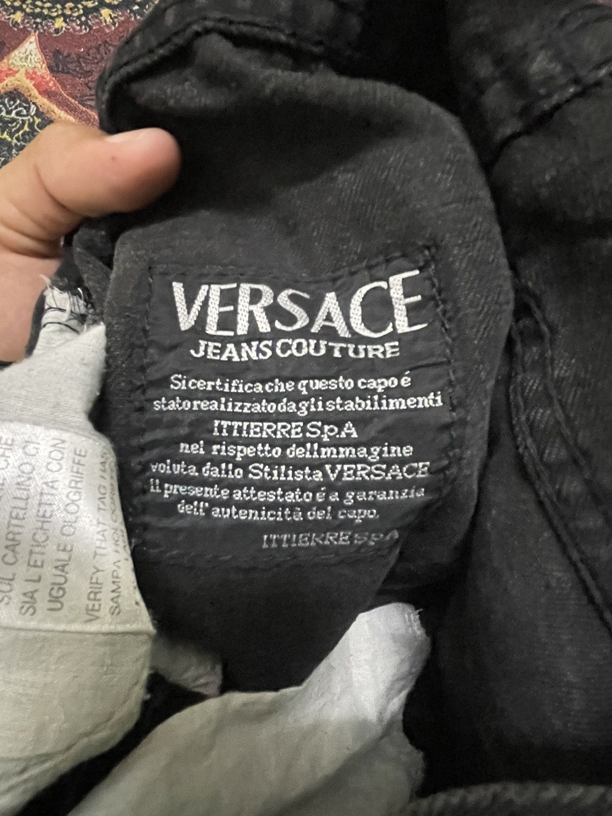 Versace Jeans Couture Versace Black Denim Jeans Size 24" / US 00 / IT 34 - 7 Thumbnail