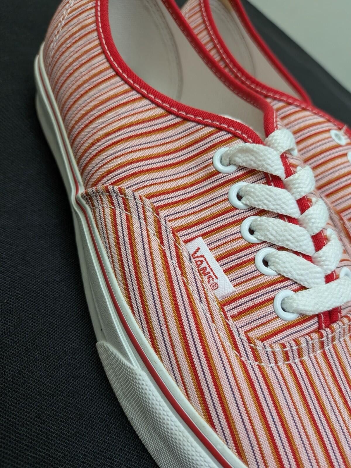 Vans Vans Authentic STRIPED CAPRI COL#2404 Red VN-0EE3X1G US10.5 Size US 10.5 / EU 43-44 - 10 Thumbnail