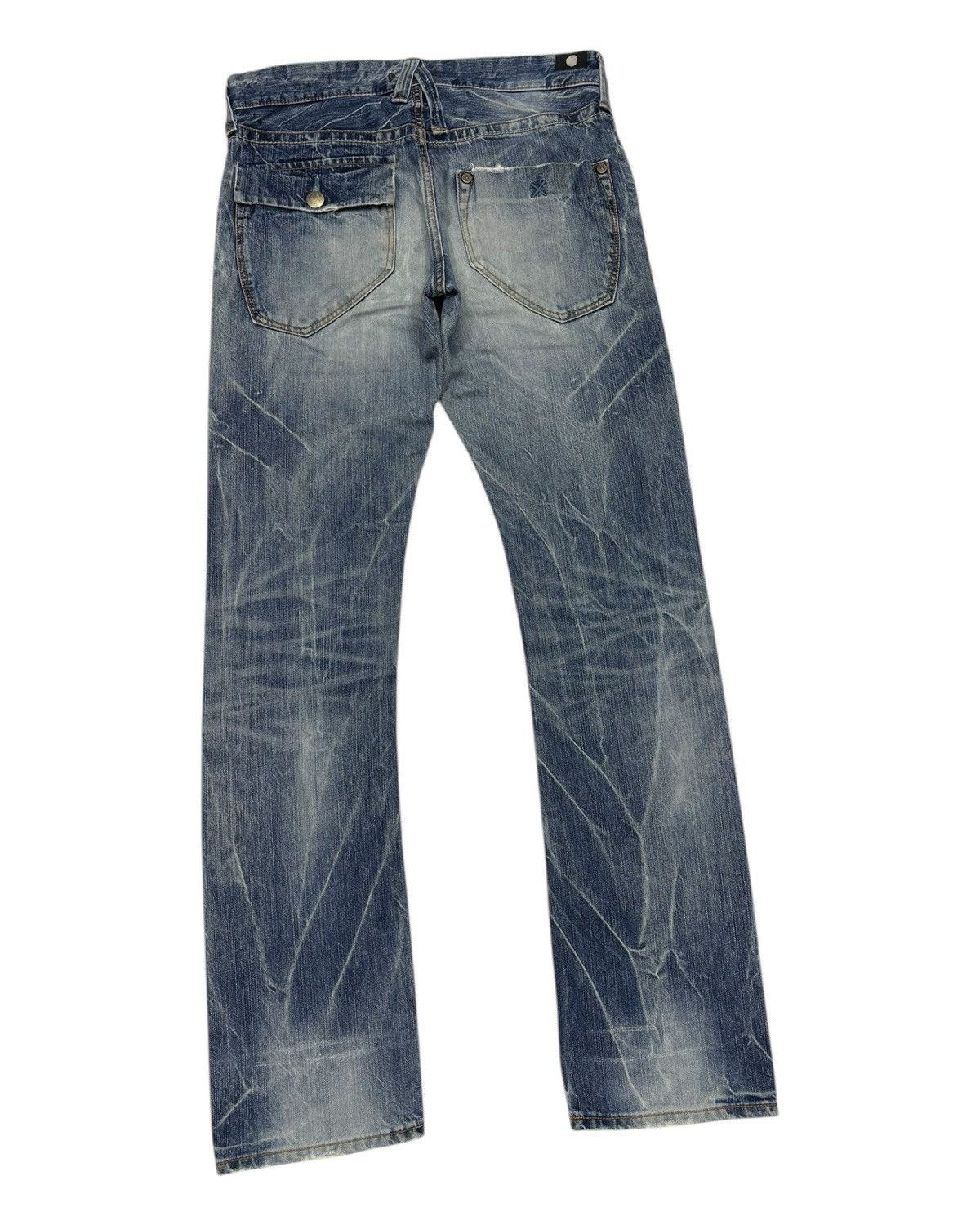 Hysteric Glamour × Japanese Brand × Kapital 🔥BLUE WAY Distressed Denim Union Made Ripped Jeans Size US 32 / EU 48 - 6 Thumbnail