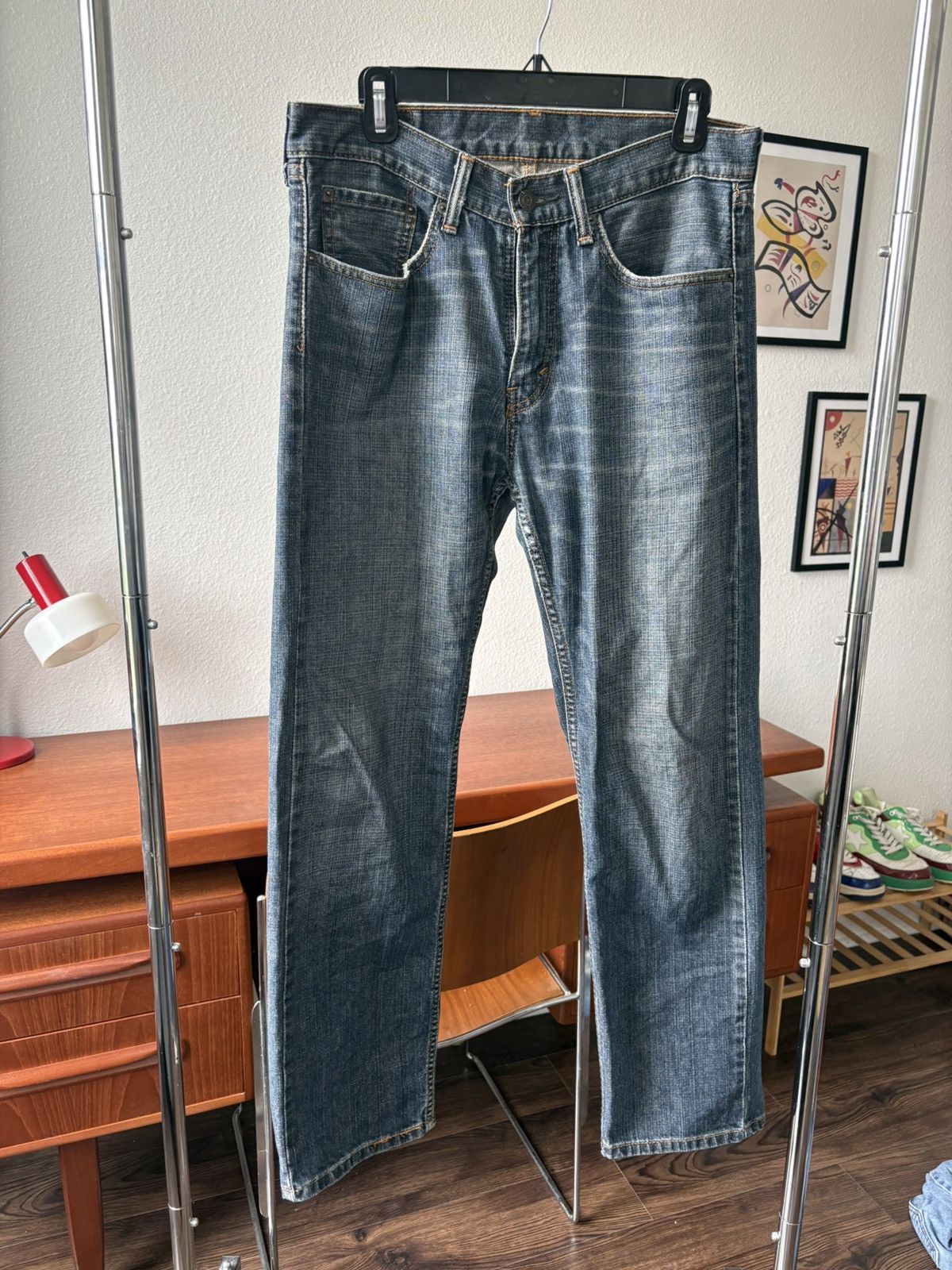 Levi's 505 Dark Wash Size US 30 / EU 46 - 1 Thumbnail