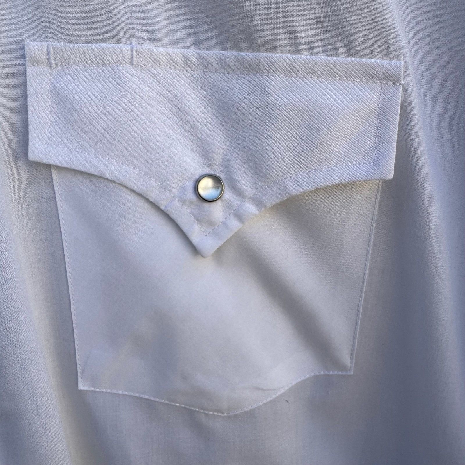 Other Ely Cattleman Mens XXL White Western Pearl Snap Long Sleeve Size US XXL / EU 58 / 5 - 7 Thumbnail