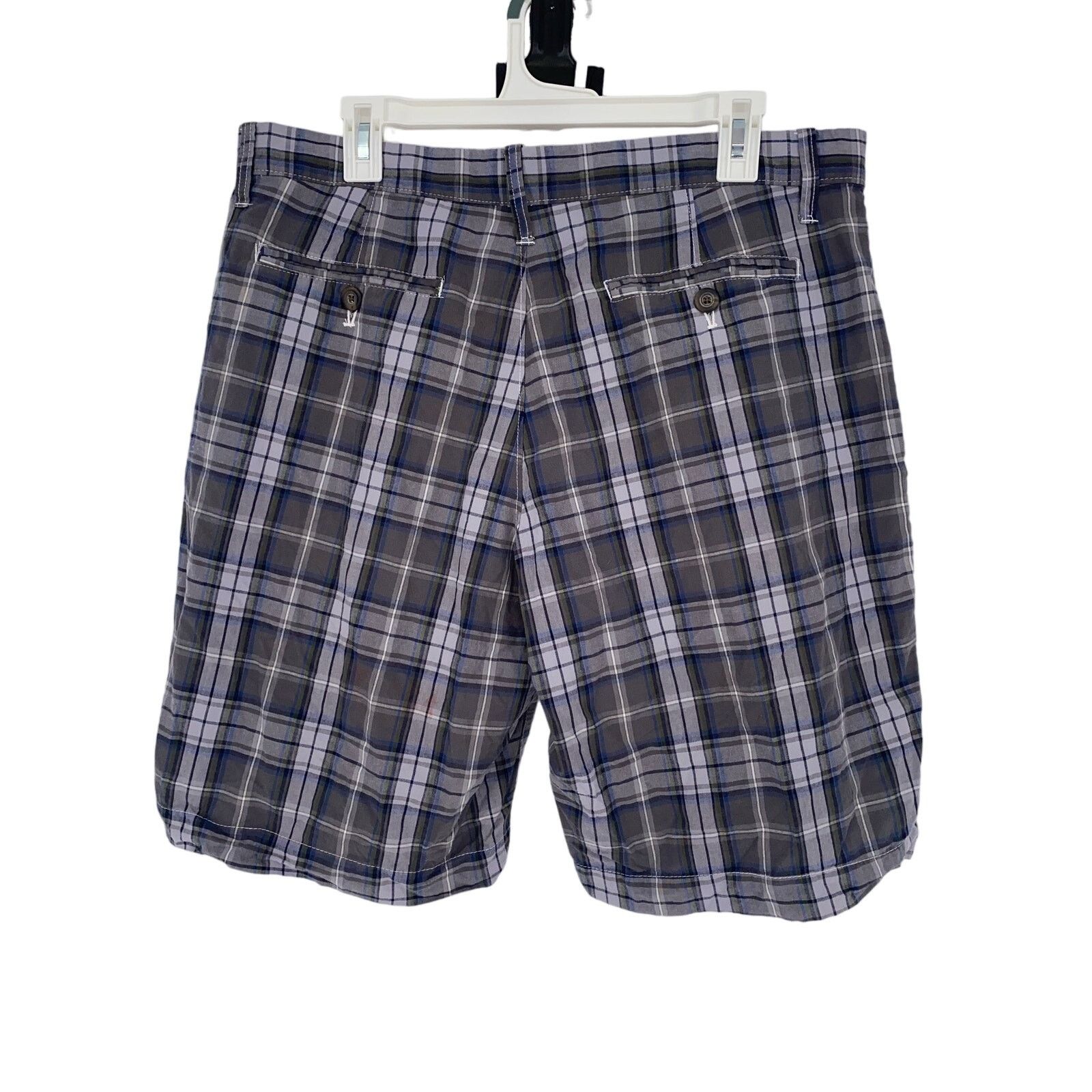 Gap Mens Gap Plaid Chino Shorts 35” Size US 35 - 3 Thumbnail