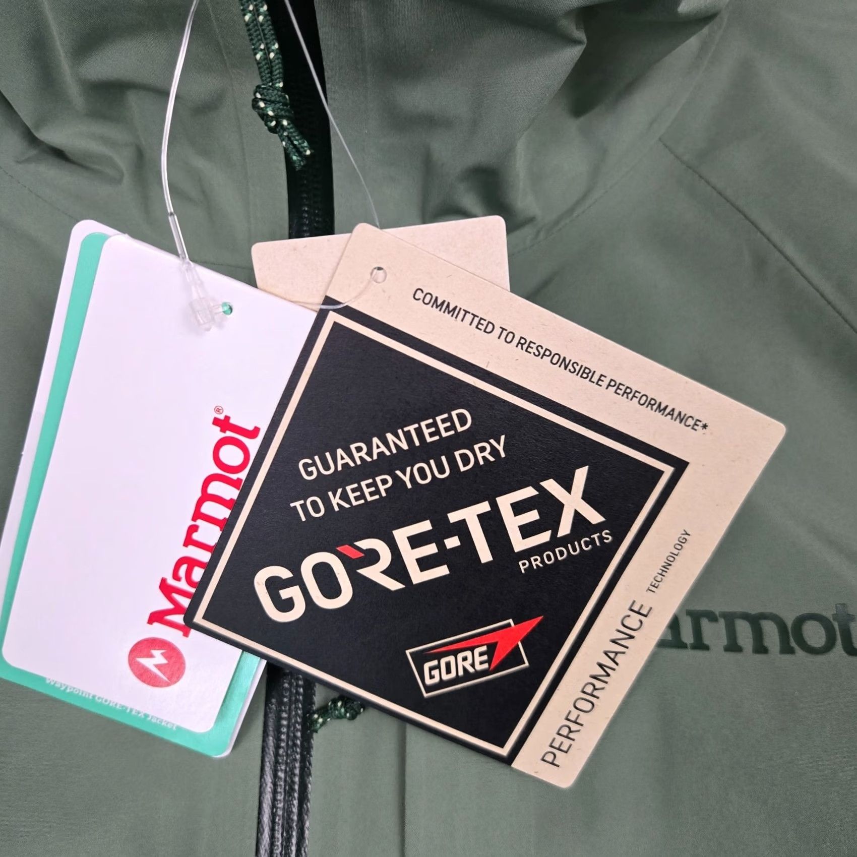 Marmot Marmot Gore Tex New Mens 2XL Waterproof Hooded Shell Jacket Green Jacket Size US XXL / EU 58 / 5 - 5 Thumbnail