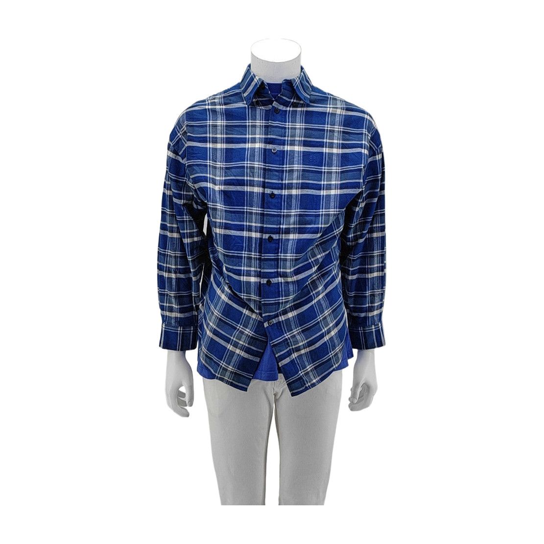 Balenciaga Balenciaga Plaid Button Up Shirt Size XS Size US XS / EU 42 / 0 - 1 Thumbnail