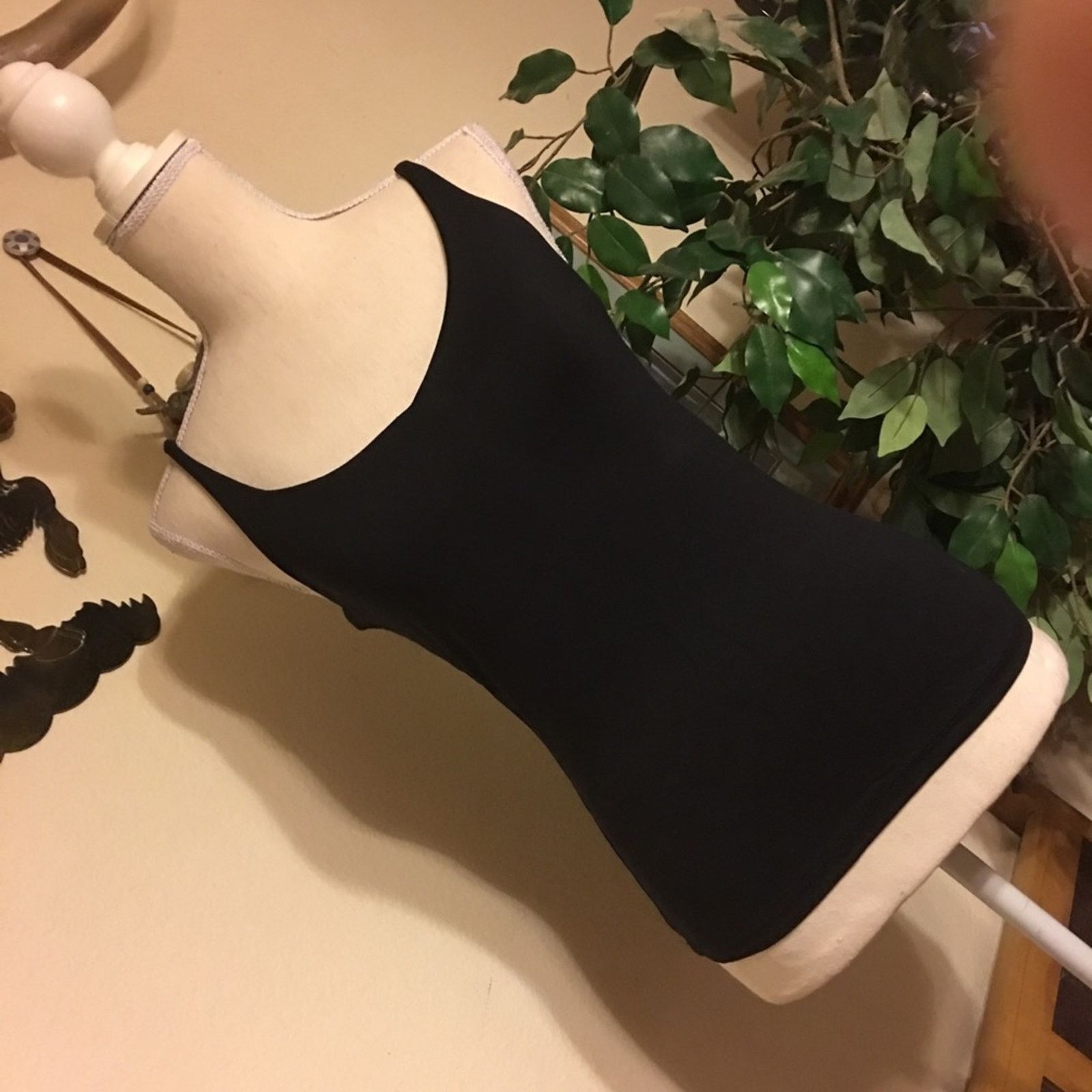 Other Lotus black stretch tank top cami shelf bra Size S / US 4 / IT 40 - 2 Thumbnail