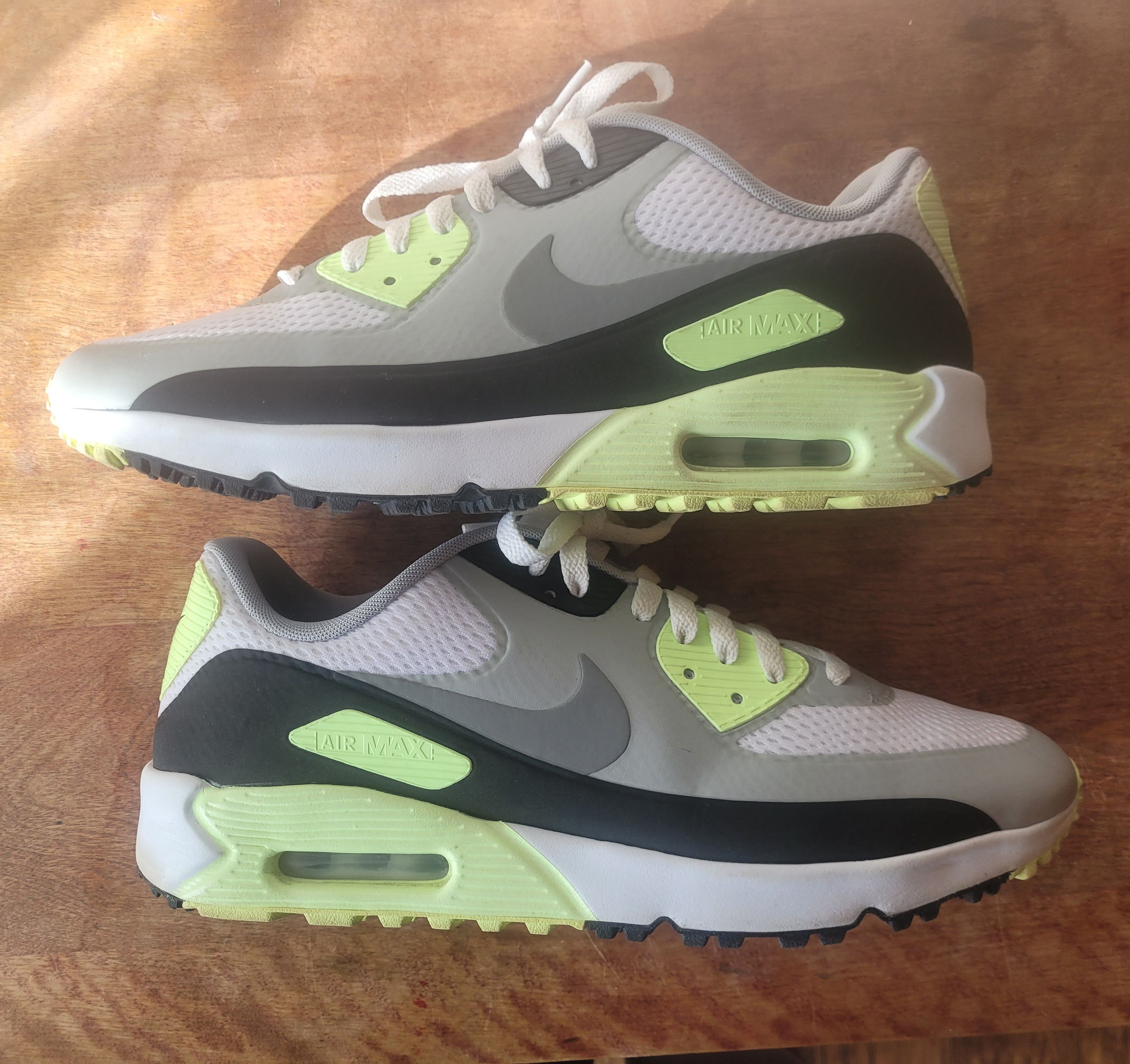 Nike Men's Nike Air Max 90 GTX Summit White/Cool Grey-Volt Size US 12 / EU 45 - 7 Thumbnail