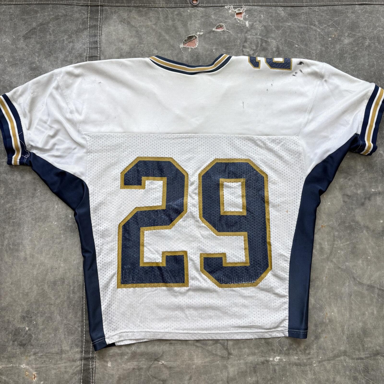 Russell Athletic Vintage 80s Russell Athletic Wynne Mesh Crop Football Jersey Size US L / EU 52-54 / 3 - 2 Thumbnail
