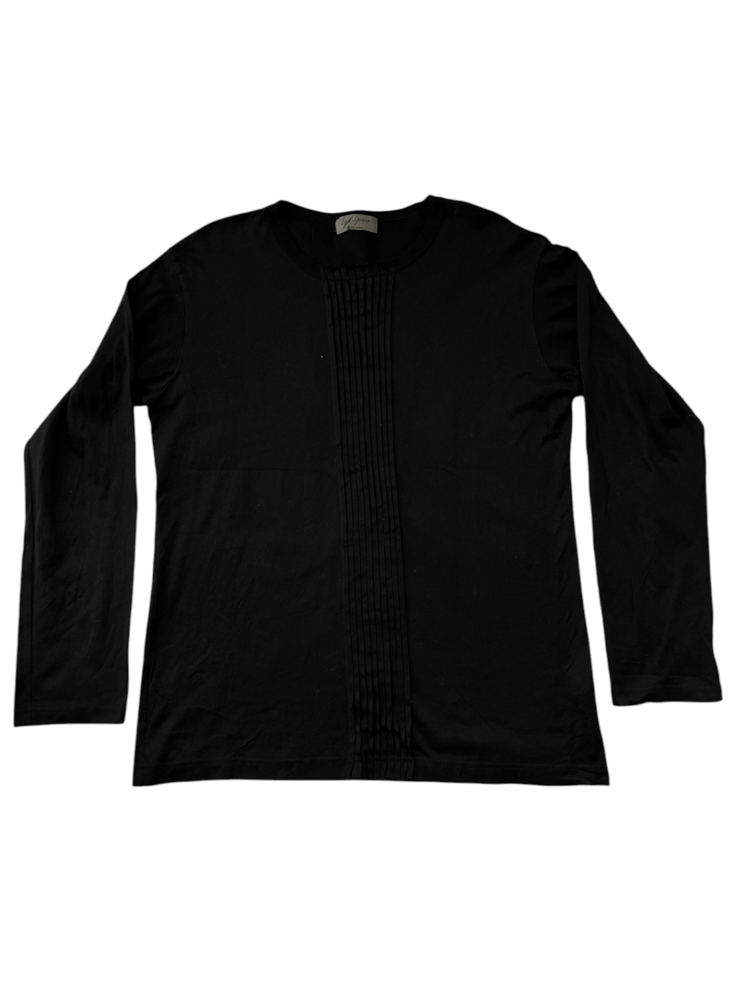 Yohji Yamamoto Yohji Yamamoto Pour Homme Cut and Sewn Long Sleeve T-Shirt Size US M / EU 48-50 / 2 - 5 Thumbnail