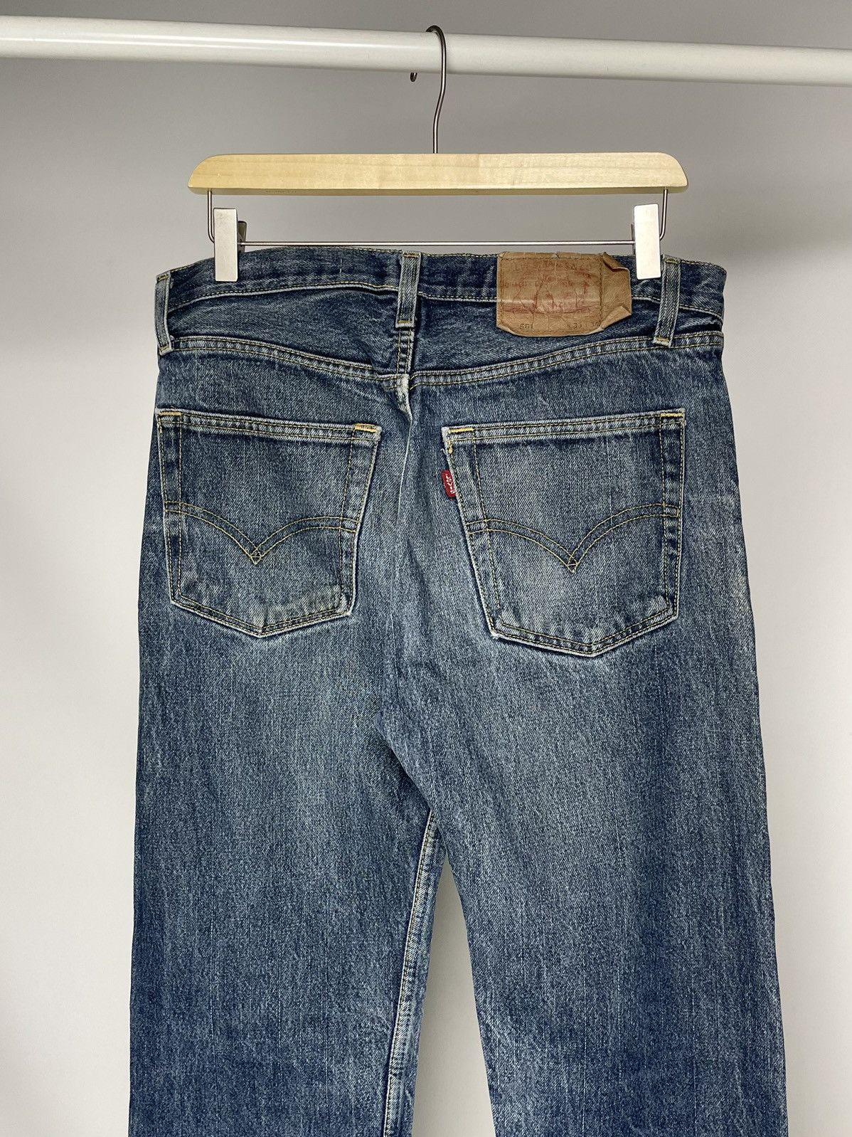 Levi's Vintage Clothing Levi’s 501 ( Size 33 ) Vintage Mud Washed Denim Jeans Pants Size US 33 - 3 Thumbnail