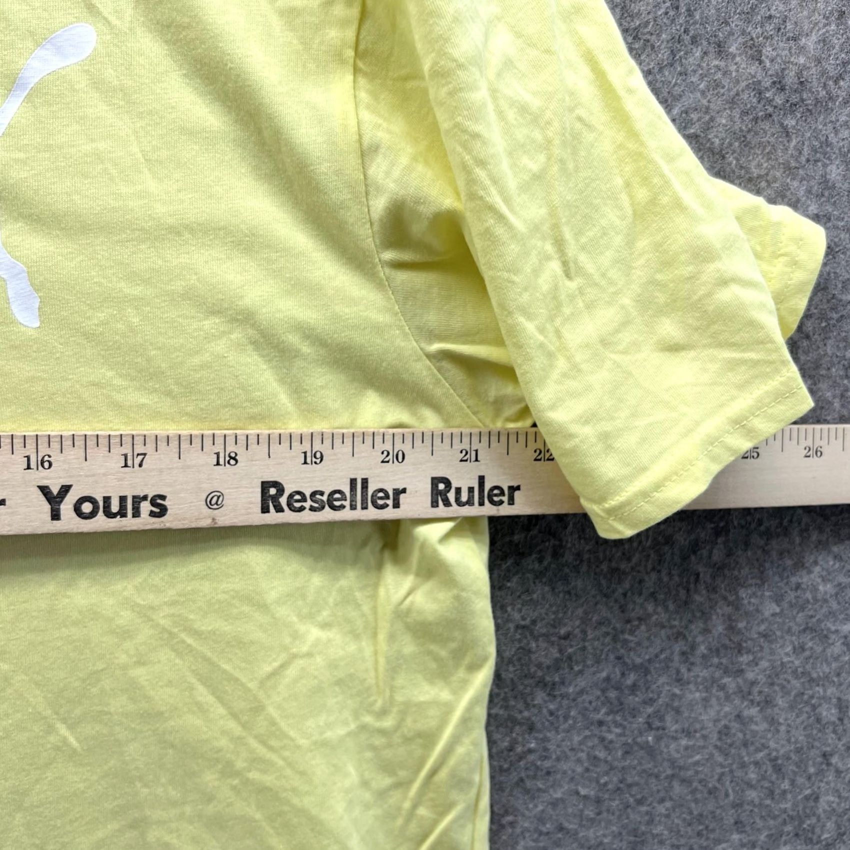Puma Puma Shirt Men Medium Adult Yellow White Athletic Crewneck Logo Size US M / EU 48-50 / 2 - 5 Thumbnail