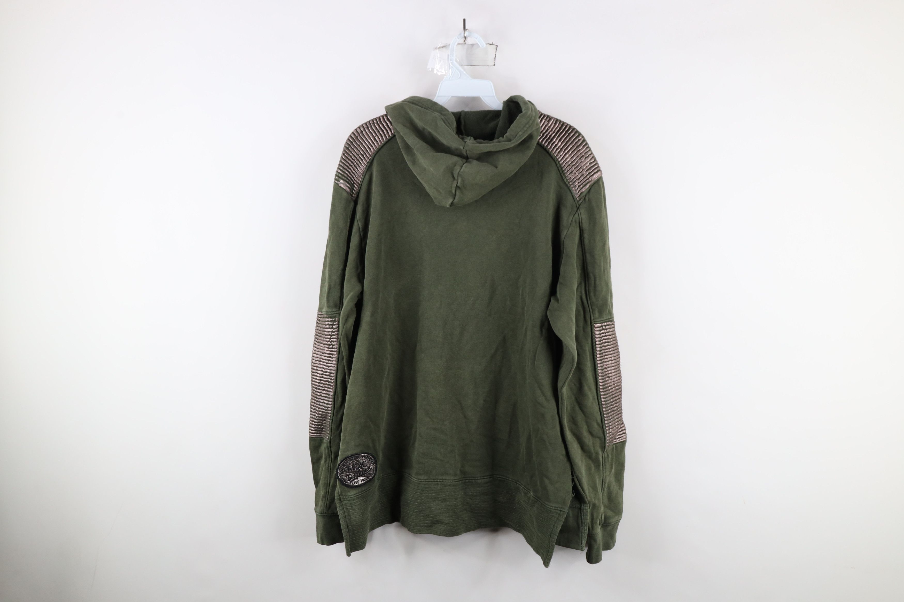 Affliction × Vintage Vintage Affliction Out Metallic Ribbed UFC MMA Hoodie Green Size US XL / EU 56 / 4 - 14 Thumbnail