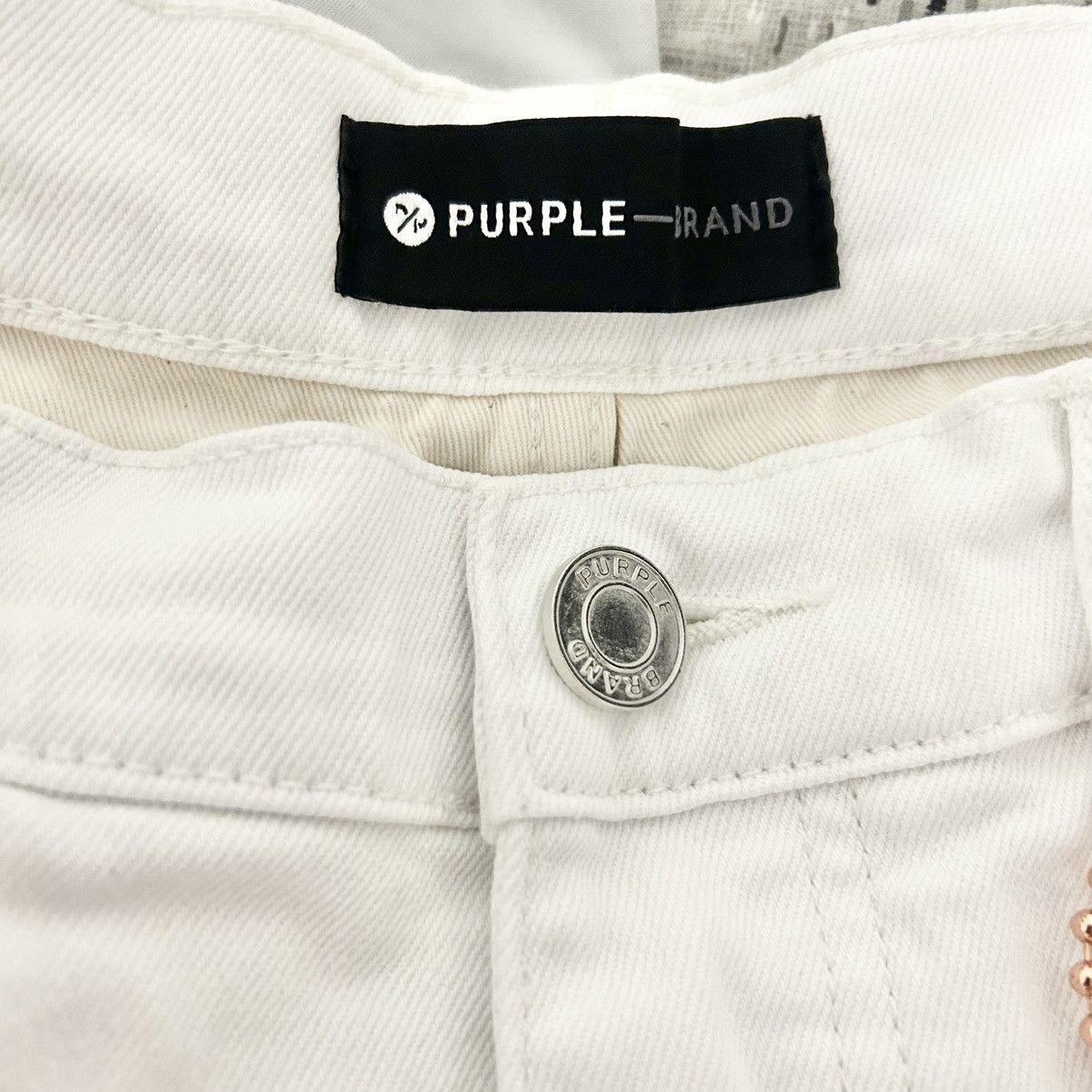 Purple Brand New Purple Paint Splatter Distressed White Denim Size 30 Size US 30 / EU 46 - 3 Thumbnail
