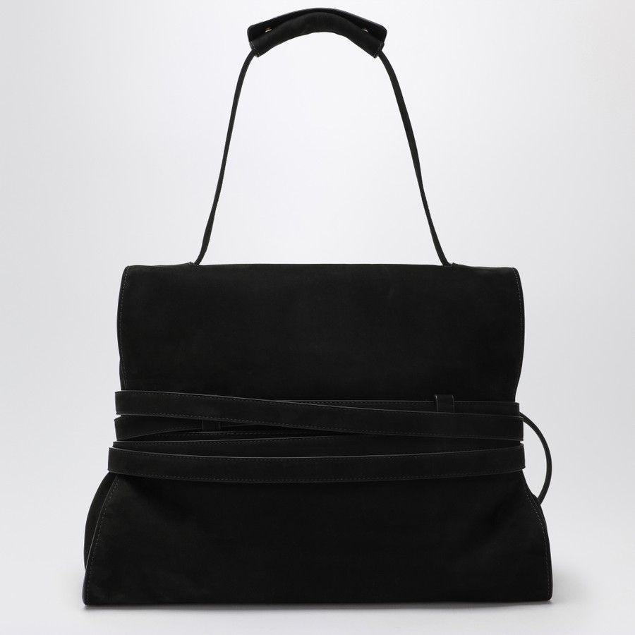 Moschino o1d2blof0924 Size: OS / Small Suede Shoulder Bag in Black Size ONE SIZE - 3 Thumbnail