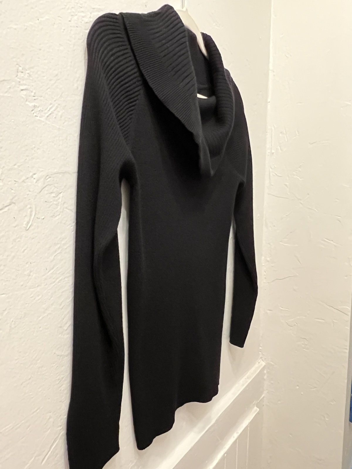 Other Black Off-the-Shoulder/ Cowl-Neck Sweater Size L / US 10 / IT 46 - 2 Thumbnail