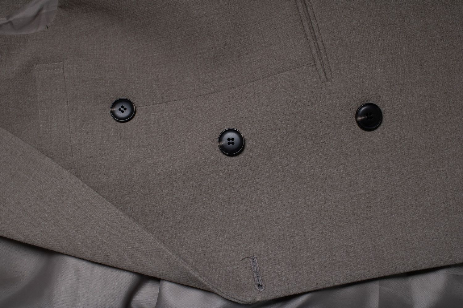 Other 3.Another, taupe double breasted vest Size S / US 4 / IT 40 - 7 Thumbnail