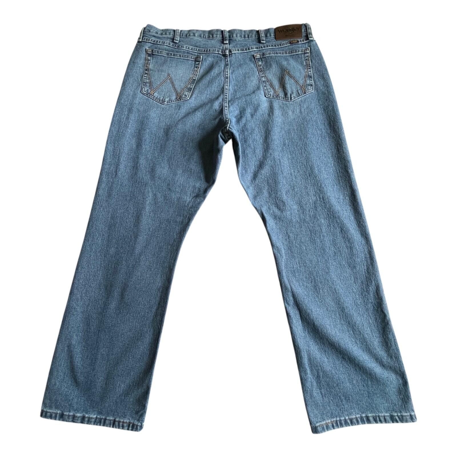 Wrangler Wrangler Relaxed Boot Jeans Mens 40x30 Blue Denim Pants Size US 40 / EU 56 - 2 Thumbnail