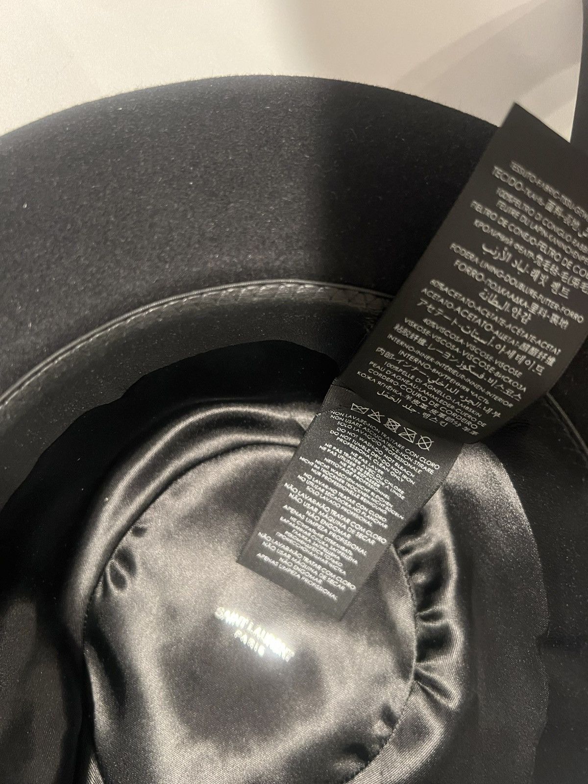 Saint Laurent Paris Saint Laurent mens fedora hat. 57/M Size ONE SIZE - 8 Thumbnail
