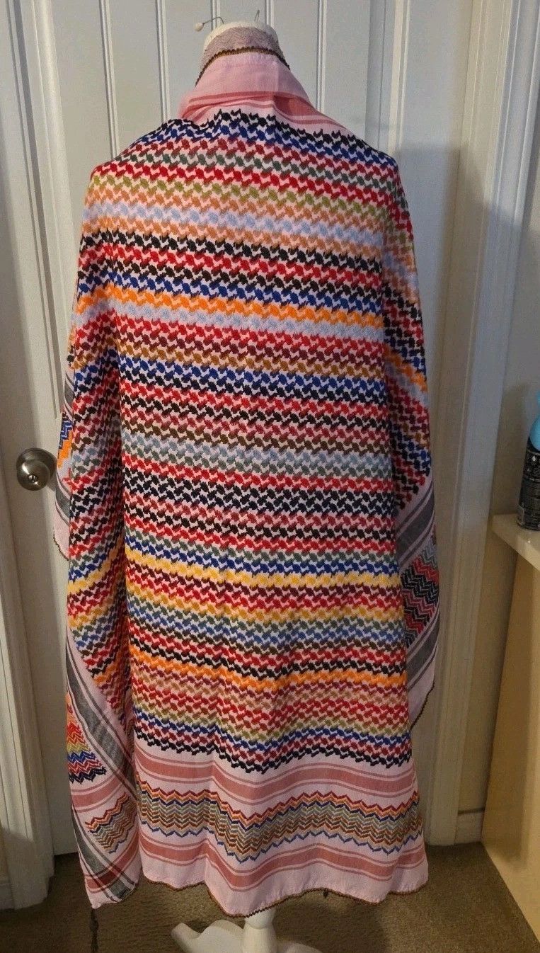 Other JORDAN Handmade In Pakistan 100_ Cotton Shawl Multicolored Size ONE SIZE - 3 Thumbnail