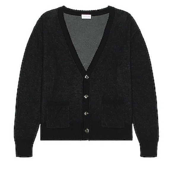 John Elliott John Elliot High Twist Wool Cardigan in Black & Grey Men’s S Size US XXL / EU 58 / 5 - 1 Thumbnail