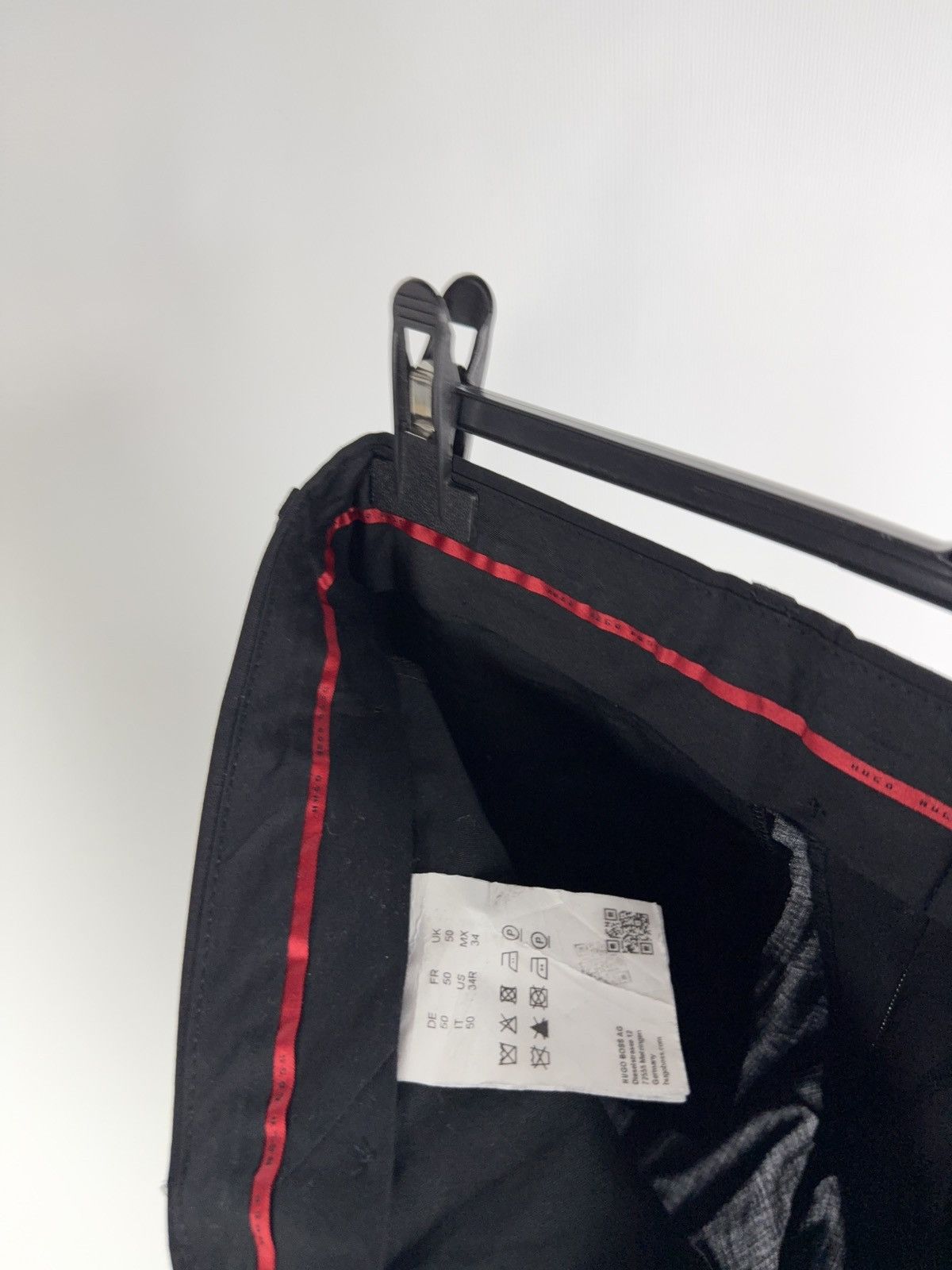 Hugo Boss Hugo Boss Luxury 00s Black Dress Pants Classic Trousers Size US 34 / EU 50 - 13 Thumbnail