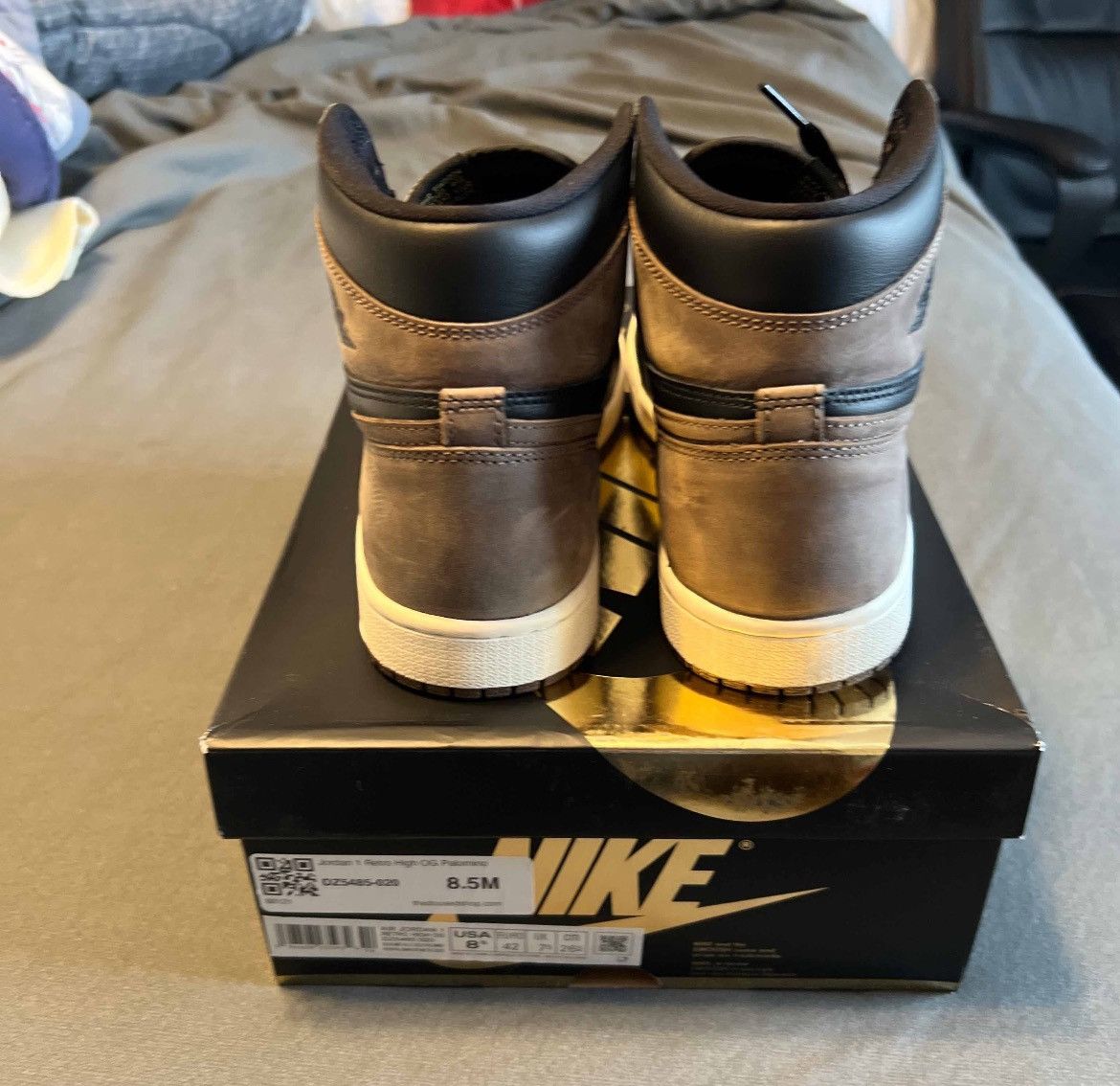 Jordan Brand × Nike Nike Air Jordan 1 Palomino Size 8.5 DZ5485 020 Size US 8.5 / EU 41-42 - 4 Thumbnail