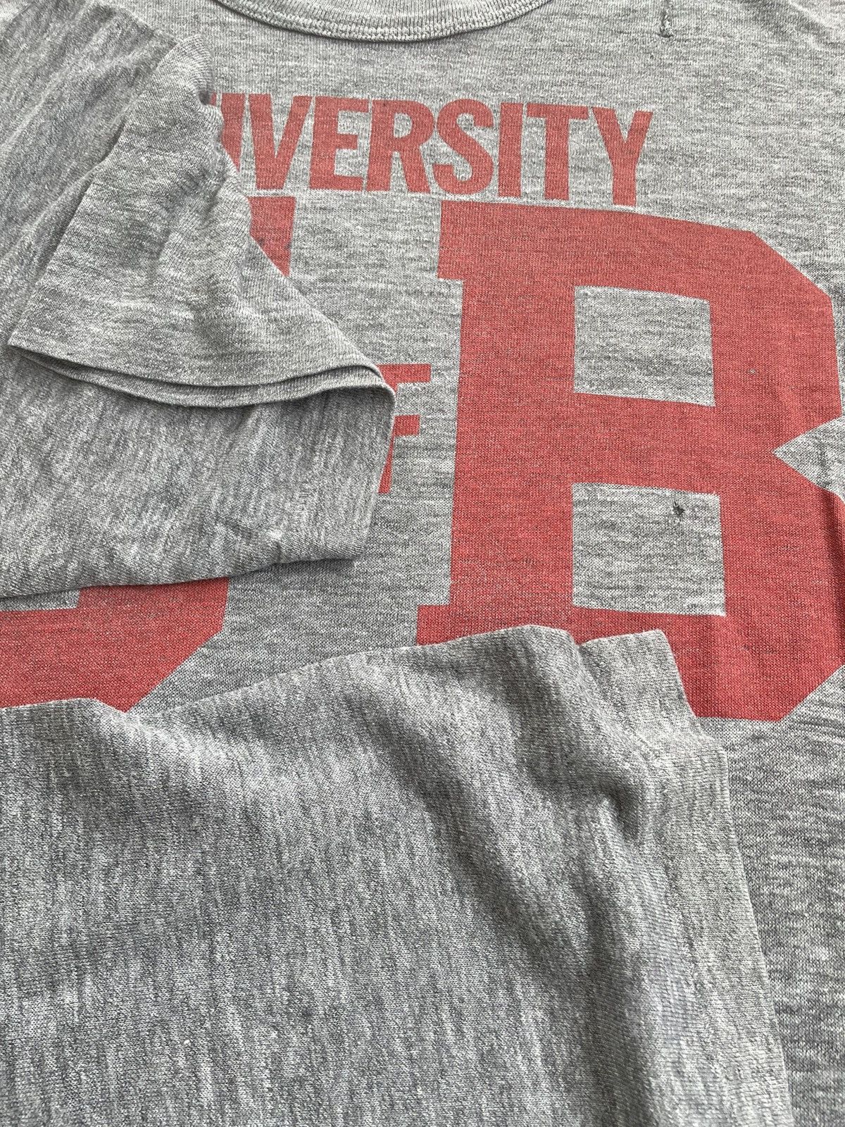 Budweiser VINTAGE UNIVERSITY OF BUDWEISER PAPERTHIN DISTRESSED TEE Size US XL / EU 56 / 4 - 6 Thumbnail