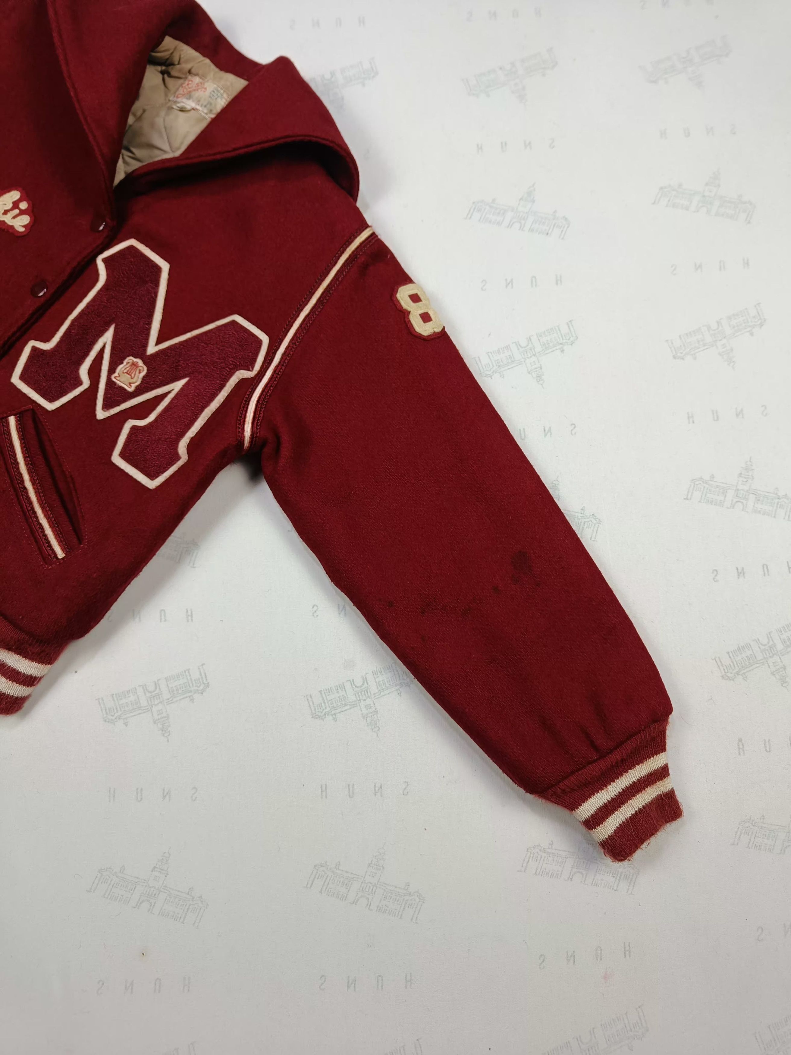 Vintage Vtg 60s CARDINALS Majorette Patch Old Custom Varsity Jacket Size US S / EU 44-46 / 1 - 5 Thumbnail