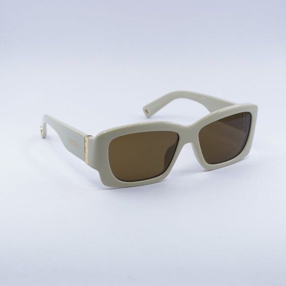 Jacquemus Jacquemus CROISIERE JAC/60 C2 Sunglasses Beige Square Frame Size ONE SIZE - 4 Thumbnail