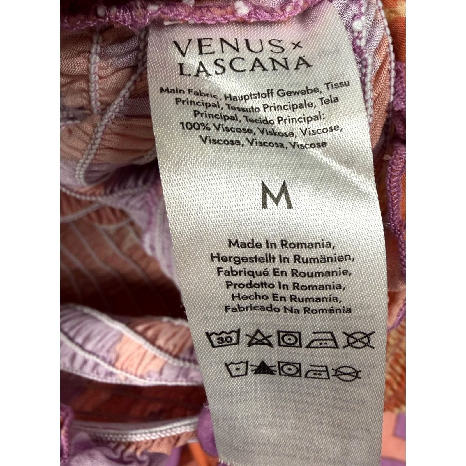 Venus Venus x Lascana Jumpsuit M Smocked Wide Leg Tassels Retro 70s Hippie Festival Womens Size 32" / US 10 / IT 46 - 7 Thumbnail