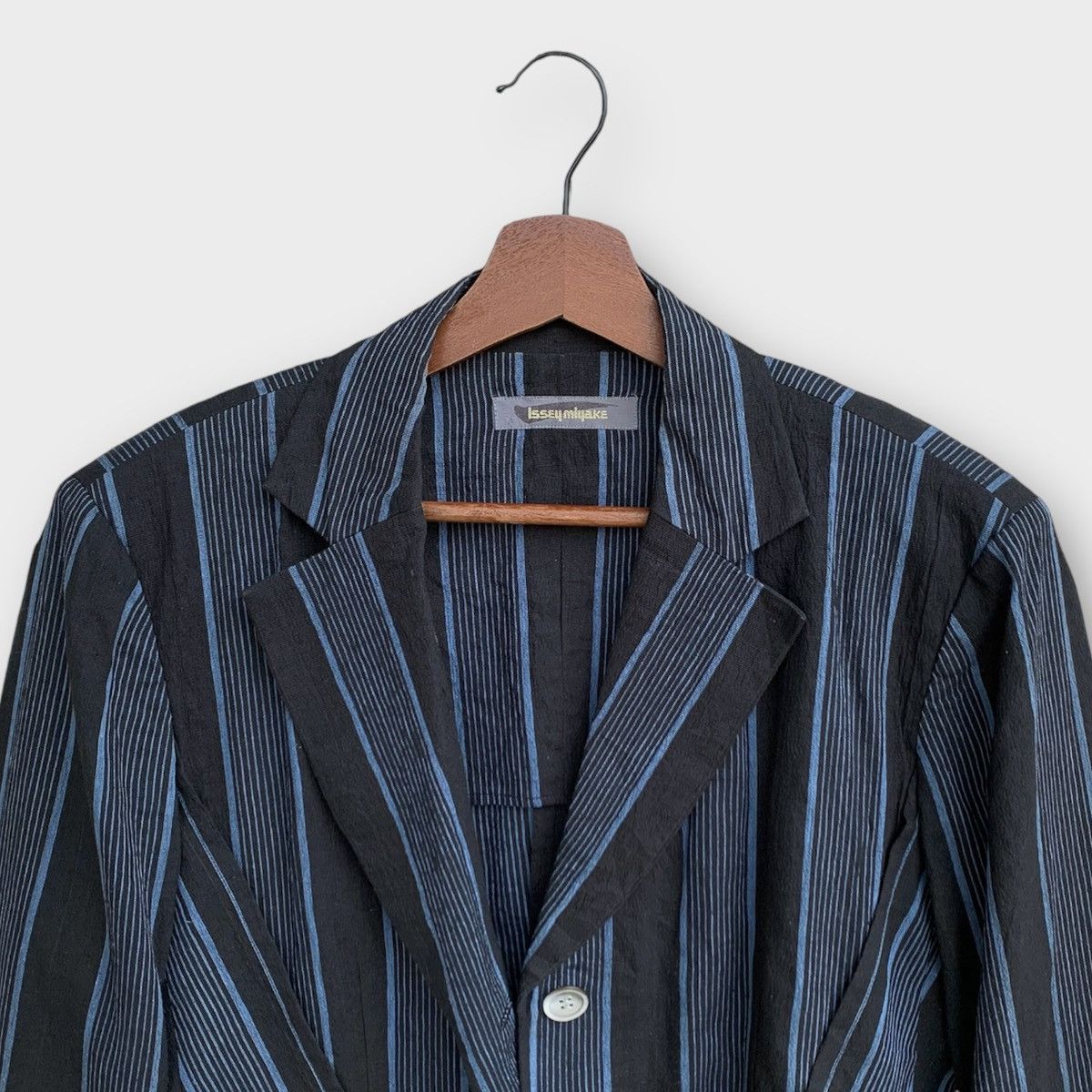 Issey Miyake 80s ISSEY MIYAKE ASYMMETRICAL STRIPED HEMP ARCHIVE WOMENS Size M / US 6-8 / IT 42-44 - 6 Thumbnail