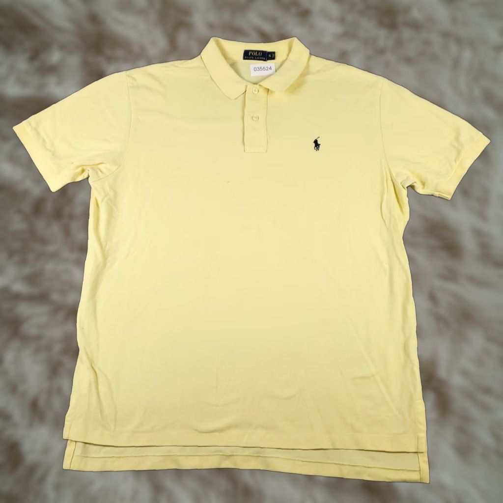 Ralph Lauren Ralph Lauren Polo Shirt Mens XL Yellow Casual Short Sleeve Preppy Sports Size US XL / EU 56 / 4 - 1 Thumbnail