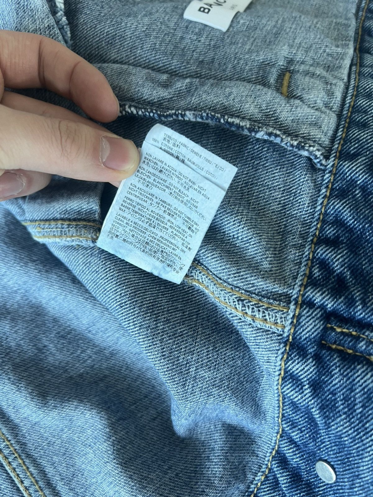 Balenciaga Balenciaga Swing Denim Jacket Size XS / US 0-2 / IT 36-38 - 10 Thumbnail