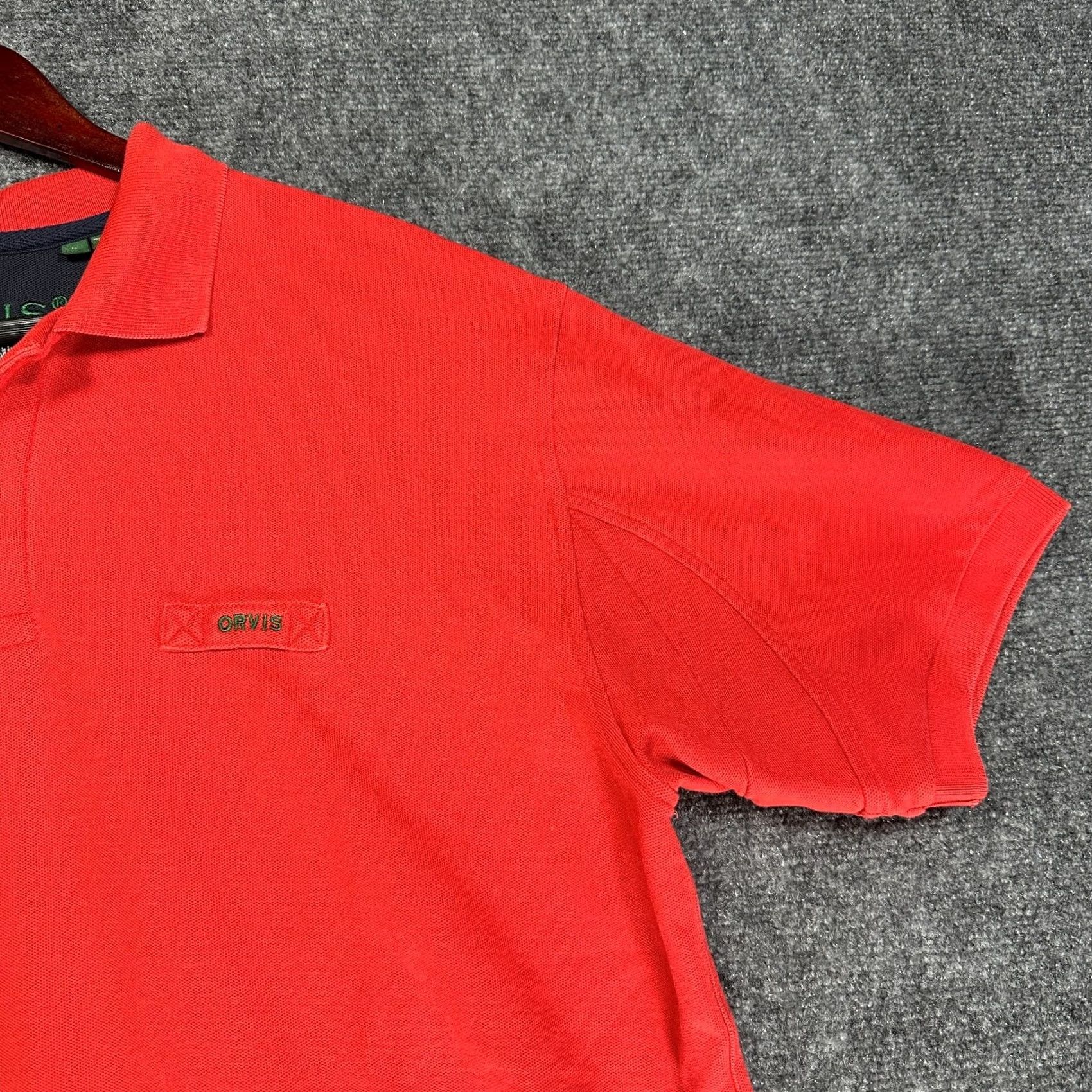 Orvis Orvis Polo Shirt Mens L Red Cotton Short Sleeve Logo Split Hem Polo Size US L / EU 52-54 / 3 - 4 Thumbnail