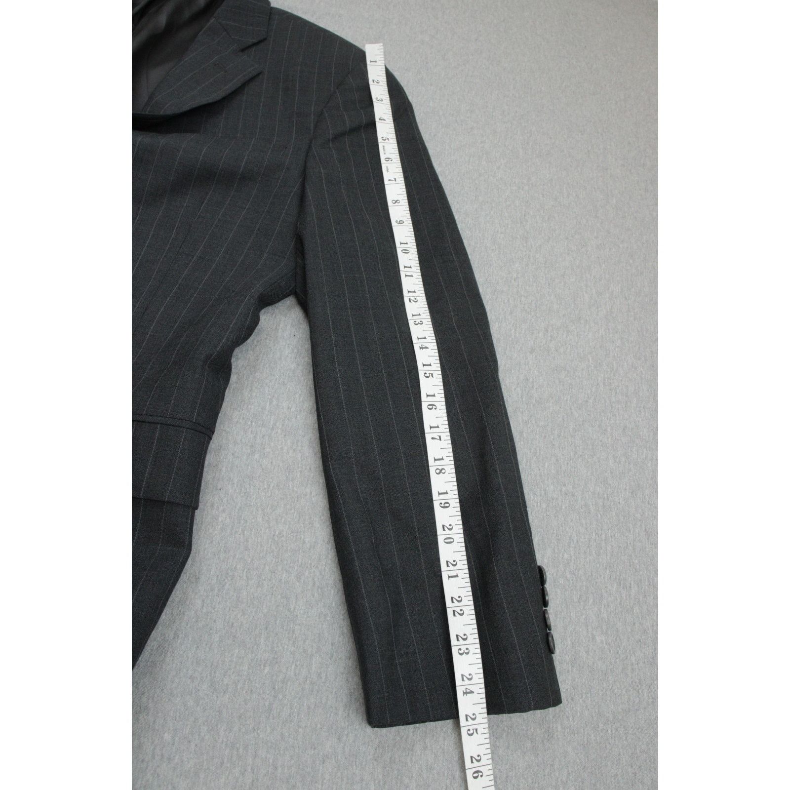 Brooks Brothers Brooks Brothers Suit Men 41R Gray 346 Pinstripe Wool Blend Size 40R - 9 Thumbnail