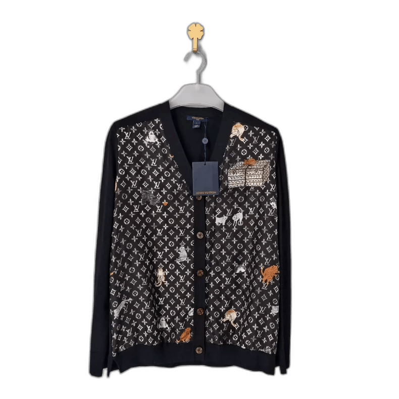 Louis Vuitton Louis Vuitton Cat Print Cardigan Size L-yf Size US L / EU 52-54 / 3 - 1 Thumbnail