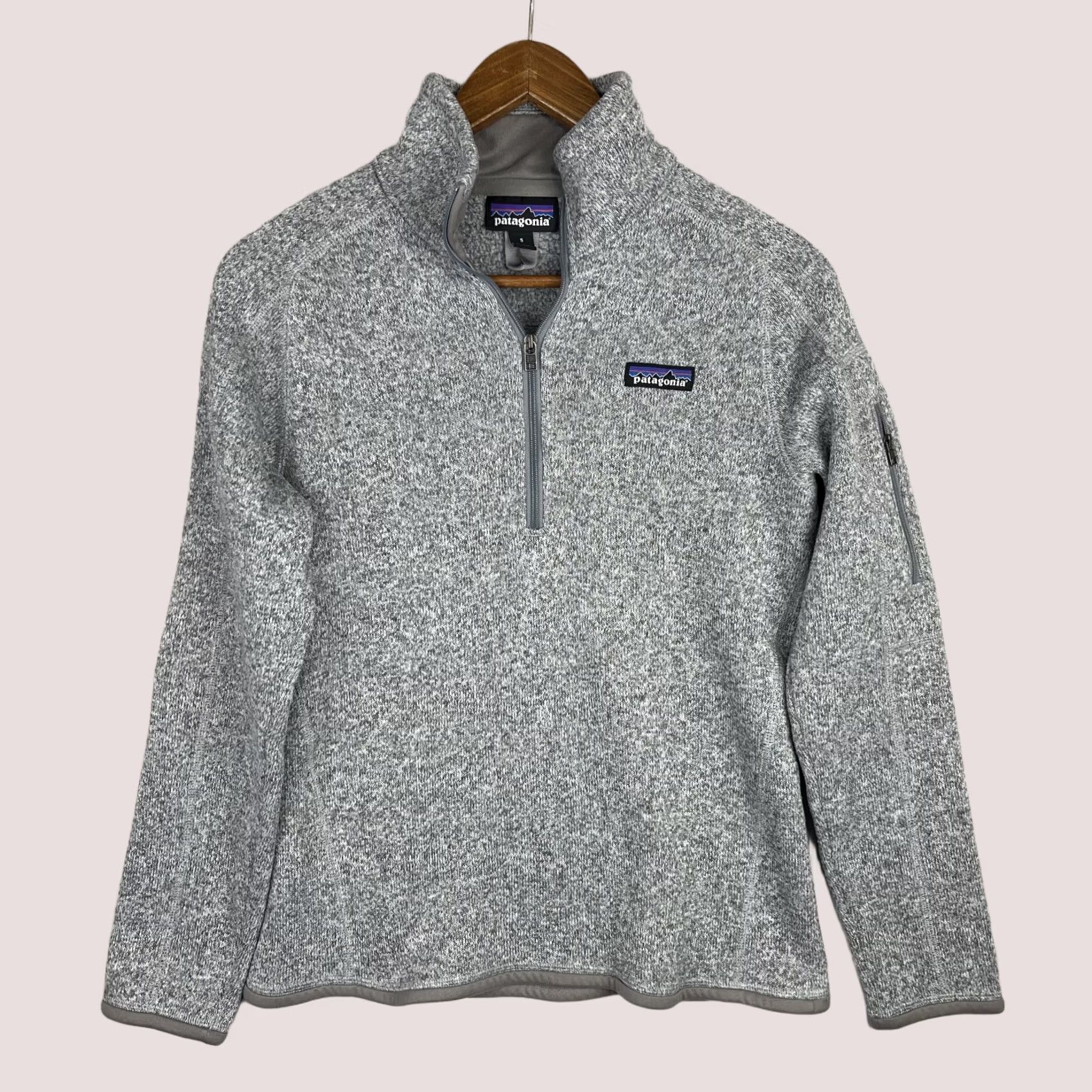 Patagonia Patagonia Better Sweater Womens Small Gray Fleece Outdoor Quarter Zip Knit 25618 Size S / US 4 / IT 40 - 1 Thumbnail