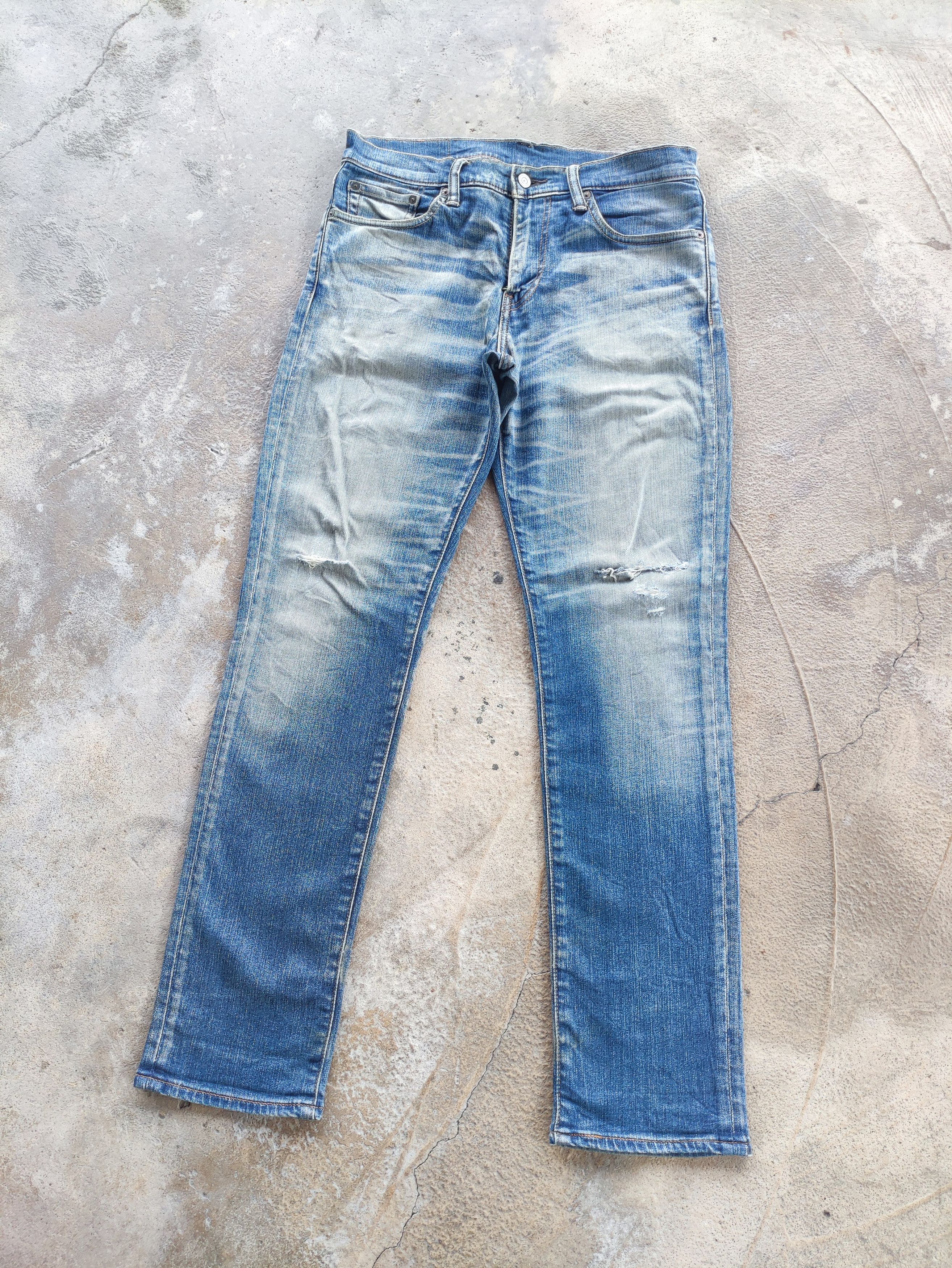 Jean × Levi's Vintage Levi's 511 Distressed Faded Denim Pants Jeans W32 Size US 32 / EU 48 - 2 Thumbnail
