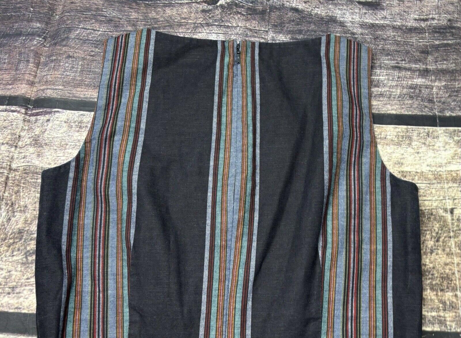 L.L. Bean LL Bean Signature Dress Women's Size 4 Striped Cotton A-Line Size S / US 4 / IT 40 - 7 Thumbnail