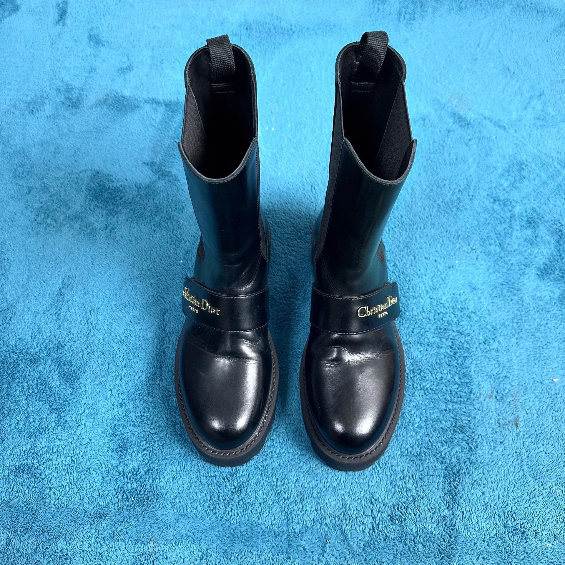 Dior Dior d-quest leather Chelsea boots black size 37 super new Size US 6 / IT 36 - 1 Thumbnail