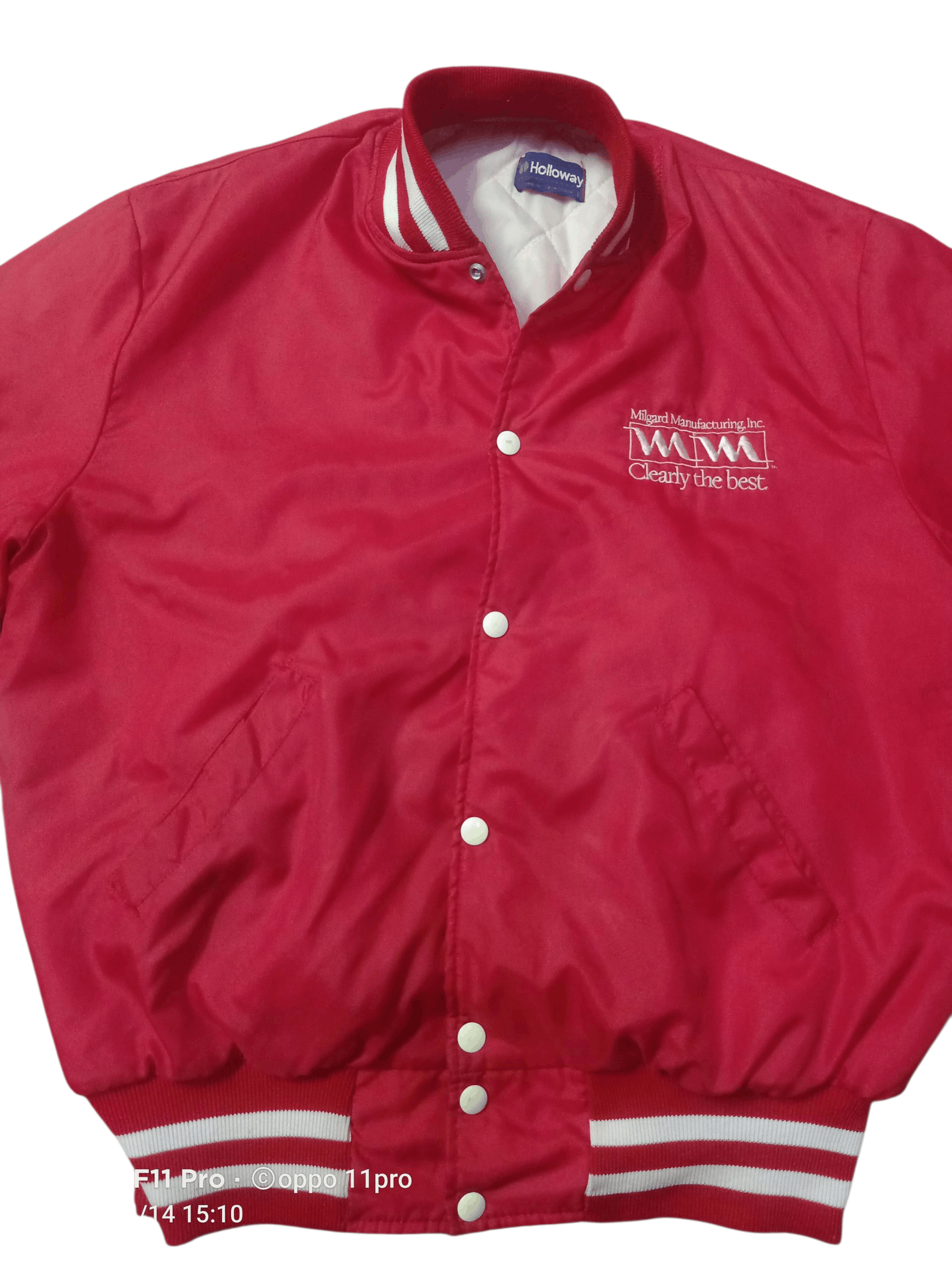 Holloway 💥 Vintage Halloway Bombers Jacket Men 💥 Size US L / EU 52-54 / 3 - 1 Thumbnail