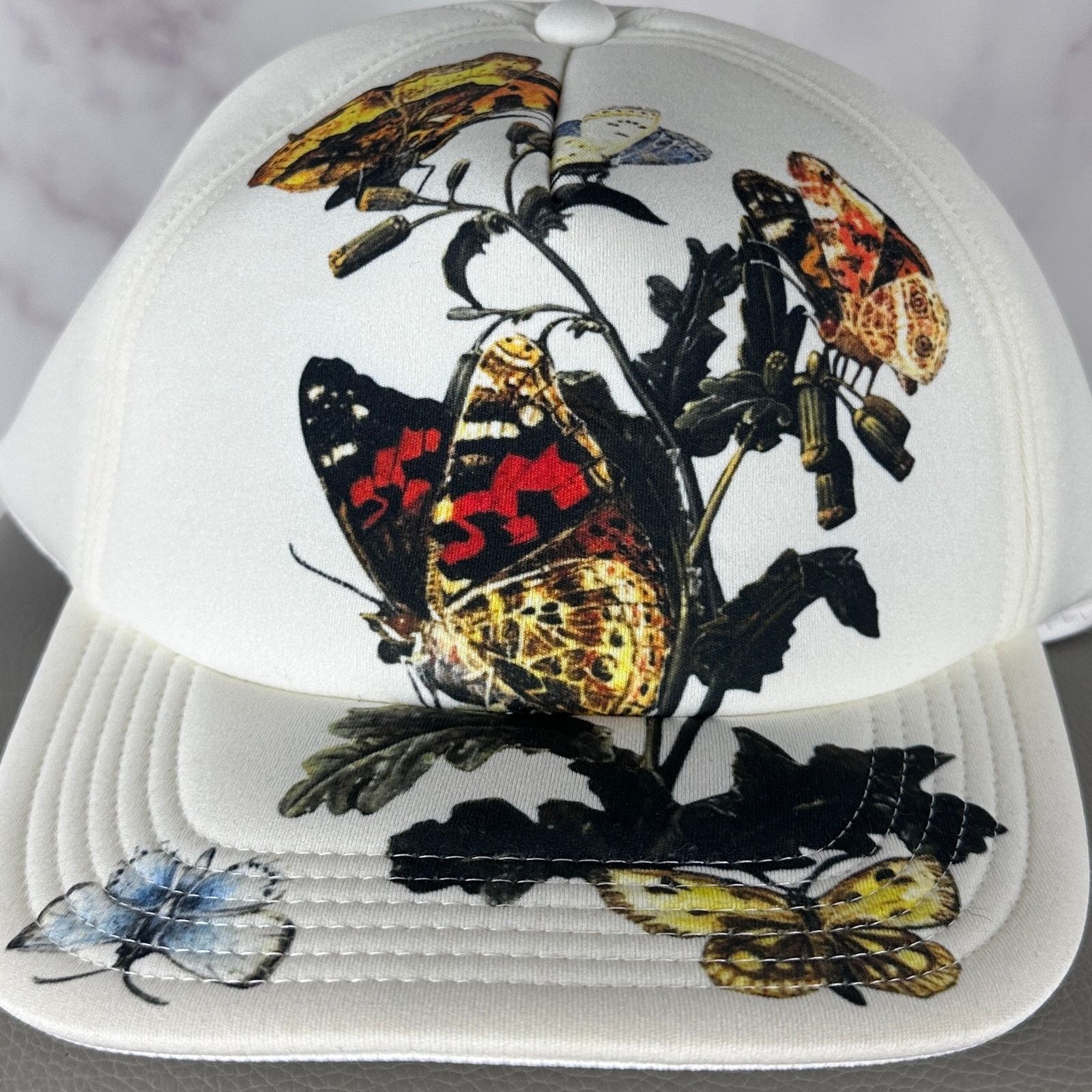 Undercover White Butterfly Print Hat Size ONE SIZE - 2 Thumbnail