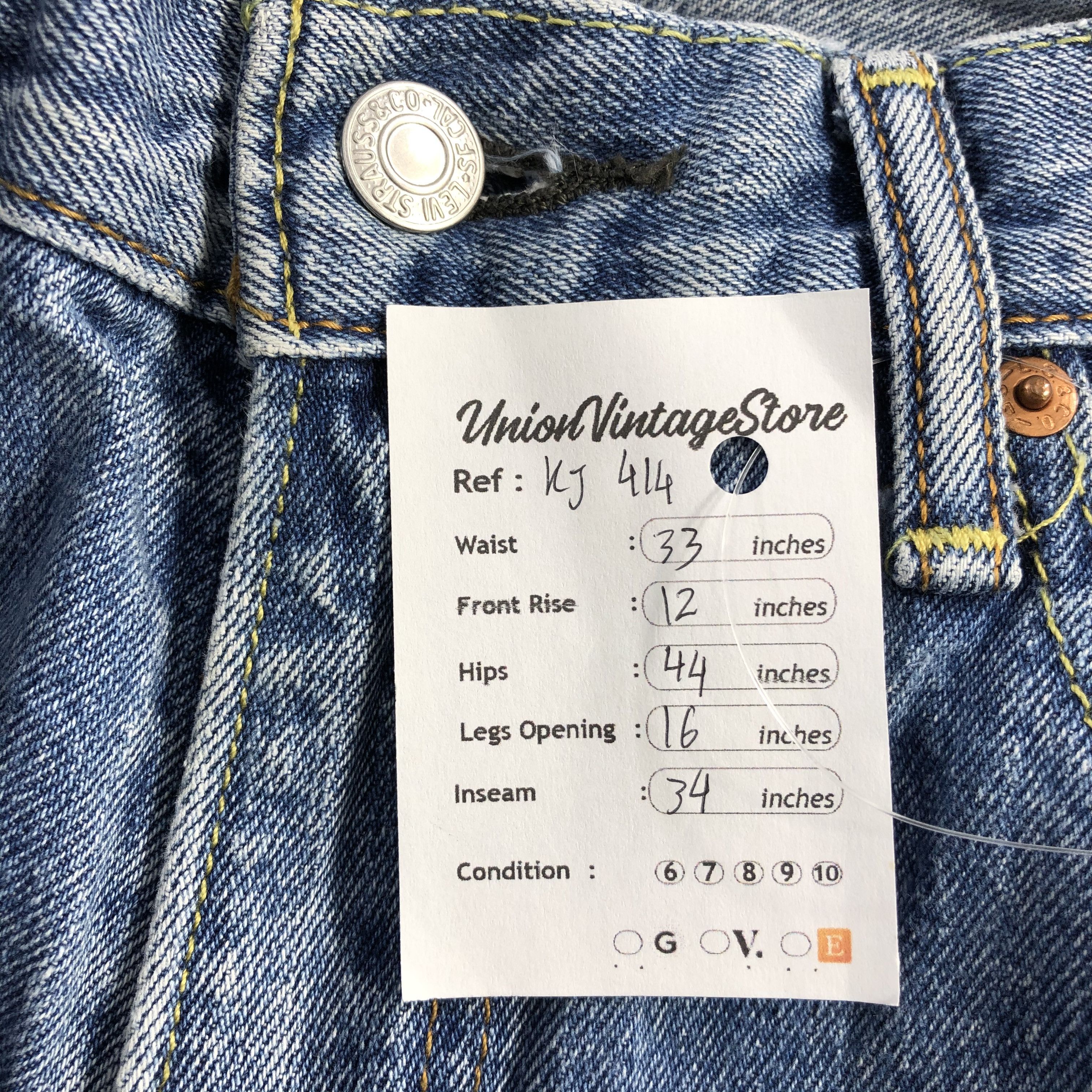 Levi's Vintage Levi's 550 Jeans Faded Blue Denim KJ414 Size US 33 - 13 Thumbnail
